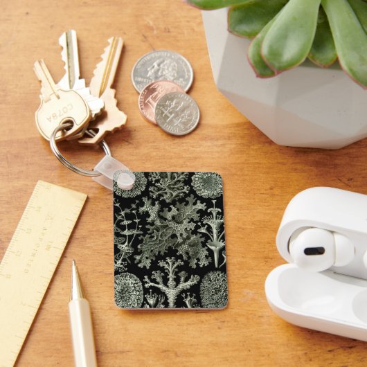 Lichen by Ernst Haeckel、ヴィンテージ自然工場 キーホルダー (デスク)