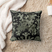 Lichen by Ernst Haeckel、ヴィンテージ自然工場 クッション (ブランケット)