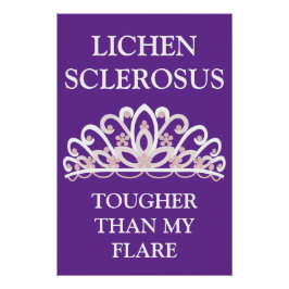 lichen sclerosus(萎縮性苔癬)啓発「私の症状より強い」 ポスター