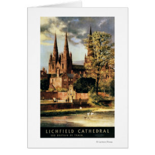 Lichfieldのカテドラルの眺め