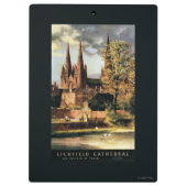 Lichfieldのカテドラルの眺め クリップボード (裏面)