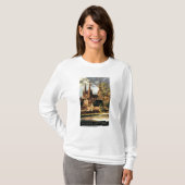 Lichfieldのカテドラルの眺め Tシャツ (正面フル)