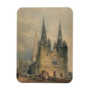 Lichfieldのカテドラル、(犬)スタッフォード1794年(w/c マグネット