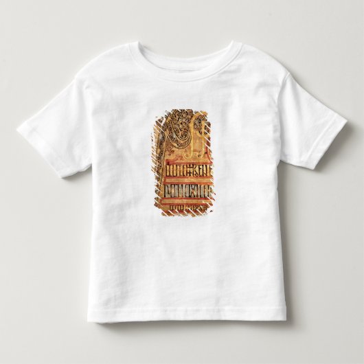 Lichfieldの福音からの最初のページ、c.720 トドラーTシャツ (正面)