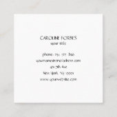 Licht Energie Yoga  Visitenkarte スクエア名刺 (裏面)