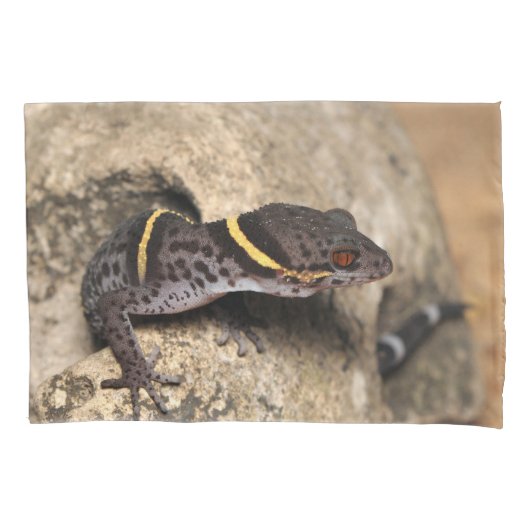 Lichtenfelderのヤモリ 枕カバー (正面)