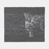 Lichtenstein Castle フリースブランケット (正面(横))