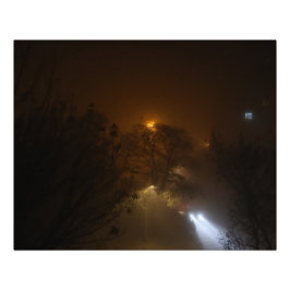 Lichter im Nebel Foto-Vergrößerung フォトプリント