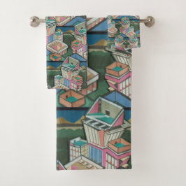 Licoriceでは、スエードで3Dコラージュをソート バスタオルセット