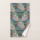 Licoriceでは、スエードで3Dコラージュをソート バスタオルセット (ハンドタオル)