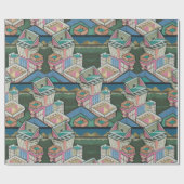 Licoriceでは、スエードで3Dコラージュをソート ラッピングペーパー (フラット)