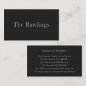 Licoriceで白黒 名刺 (正面/裏面)