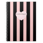 Licoriceノートブストライプック ノートブック (正面)