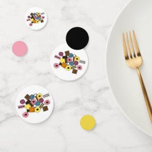 Licorice Allsortsあらゆる種類のLicoriceキャンディースイーツ コンフェッティ