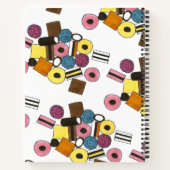 Licorice Allsortsキャンディーショップスイーツ ノートブック (裏面)