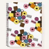 Licorice Allsortsキャンディーショップスイーツ ノートブック (正面)