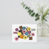 Licorice Allsortsキャンディースキャンディースショップスイーツグルメ 名刺 (スタンド正面)