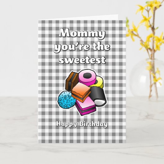 Licorice Allsorts誕生日カード カード (黄色い花)