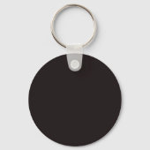 Licorice Black Gold Minimalist Plain Modern Name キーホルダー (裏面)
