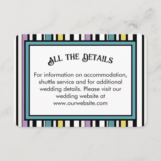 Licorice candy ストライプ結婚 – エンクロージャカード エンクロージャーカード (正面)