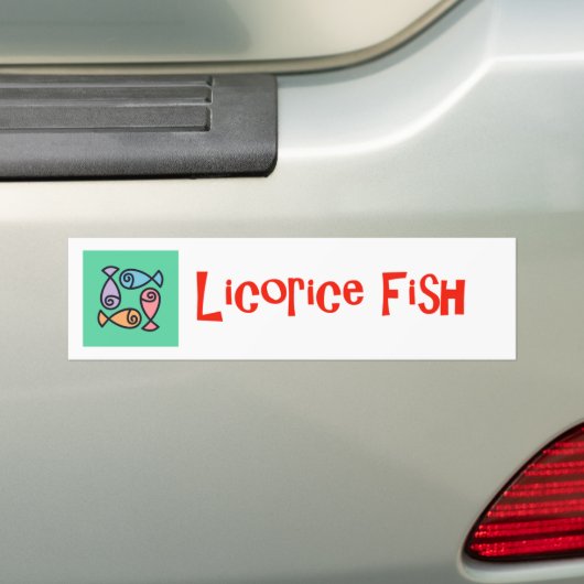 Licorice Fish Bumper Sticker バンパーステッカー (車上)