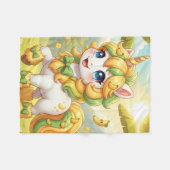 licorne 2 フリースブランケット (正面(横))