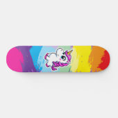 Licorne arc en ciel Skateboard スケートボード (横)