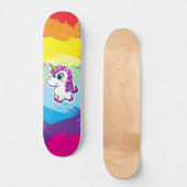 Licorne arc en ciel Skateboard スケートボード (正面)