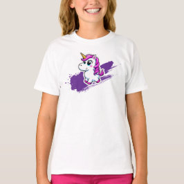 Licorne arc en ciel Skateboard Tシャツ