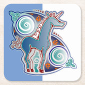 Licorne celtique スクエアペーパーコースター (正面)