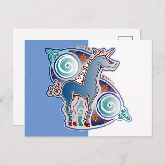 Licorne celtique ポストカード (正面/裏面)