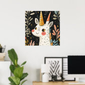 Licorne fantaisiste 🌟🦄 ポスター (ホームオフィス)