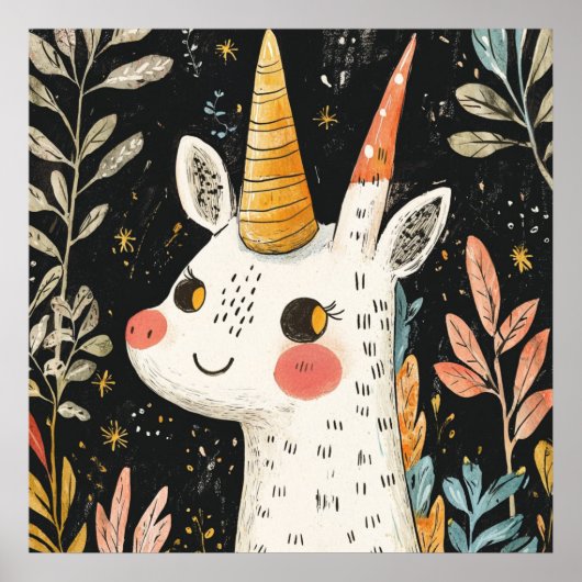 Licorne fantaisiste 🌟🦄 ポスター (正面)