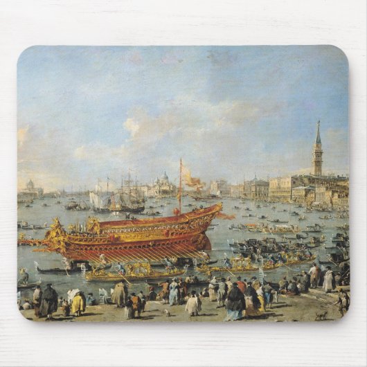 Lidoのための「Bucentaur」の出発 マウスパッド (正面)