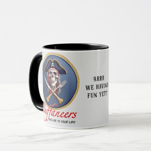 Lido Buffaneers Arrr我々はまだおもしろい マグカップ (正面左)