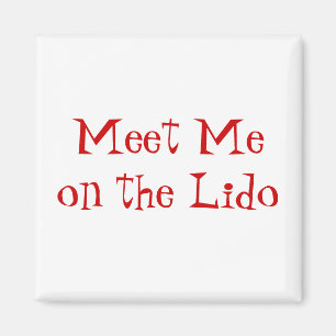 Lido Red on Whiteで会う マグネット