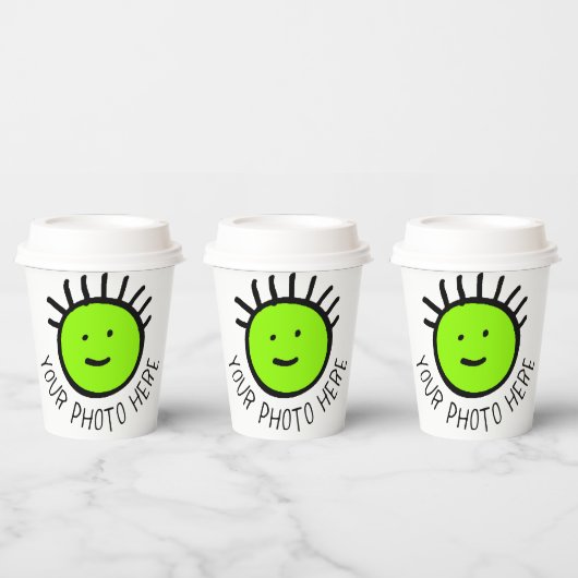 LIDSカスタムテンプレート付きフォト8パーティー紙カップ 紙コップ (複数)
