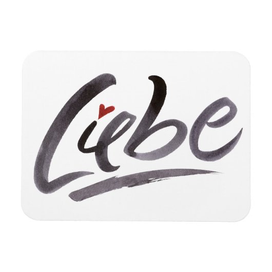 LIEBEラブヘルツSchoneschriftレタリング マグネット (横)