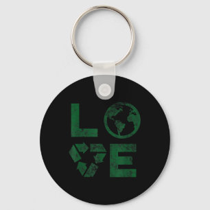 Liebe Earth Day 90sヴィンテージ再生子またはT キーホルダー