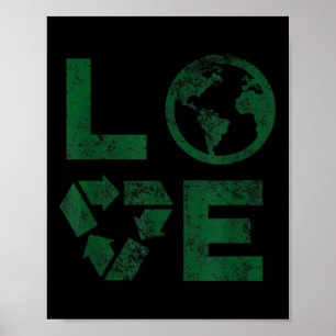 Liebe Earth Day 90sヴィンテージ再生子またはT ポスター