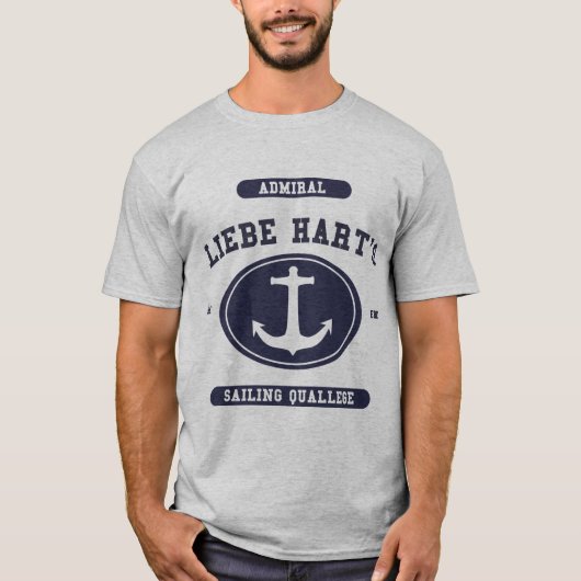 Liebe Hart's Sailing Quallege海軍大将の Tシャツ (正面)