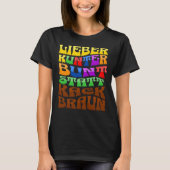 Lieber kunterbunt statt kackbraun tシャツ (正面)