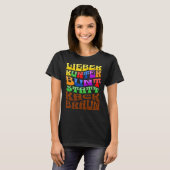 Lieber kunterbunt statt kackbraun tシャツ (正面フル)