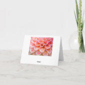 Liebesblume mit Herzen und Love! カード (裏面)