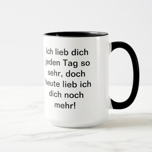 Liebesgedichte Tasse マグカップ (右)