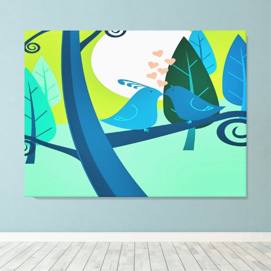 Liebeslied キャンバスプリント (インサイチュ (ウッドフロア))