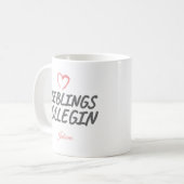 Lieblingskollegin | Geschenk für Kollegin コーヒーマグカップ (正面左)