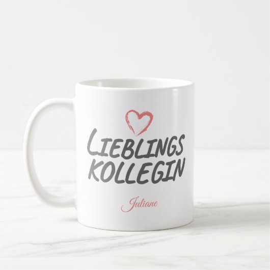 Lieblingskollegin | Geschenk für Kollegin コーヒーマグカップ (左)