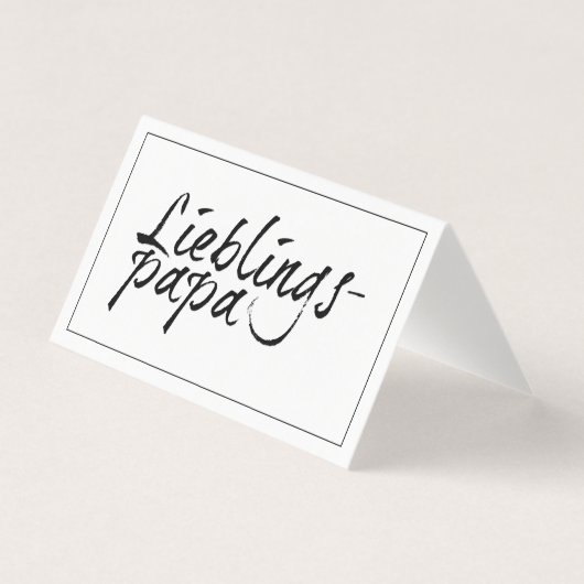 Lieblingspapa – シュワルツァーシュリフツグ00001 (正面)
