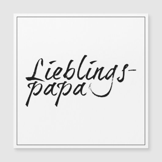 Lieblingspapa – シュワルツァーシュリフツグ00001 (正面)
